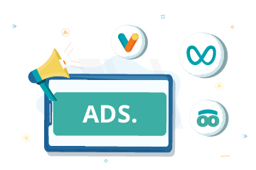 digital ad media vector