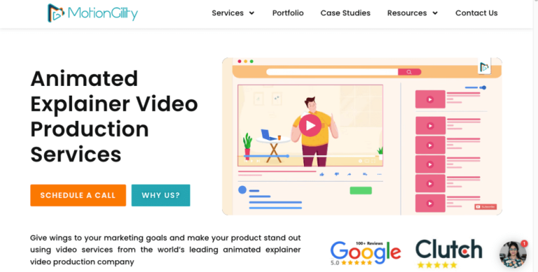 Animated explainer video production services by MotionGility