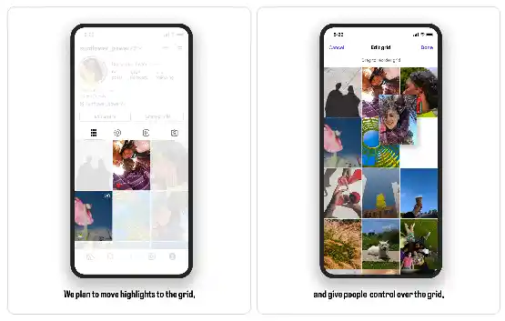 Story highlights moving to grid