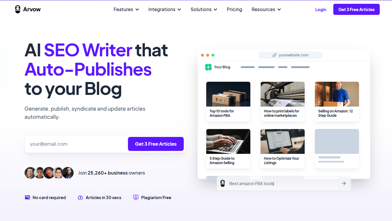 Arvow AI SEO Writer
