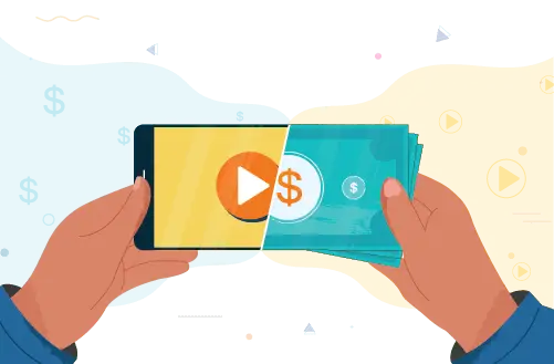 Animated video production pricing illustration.