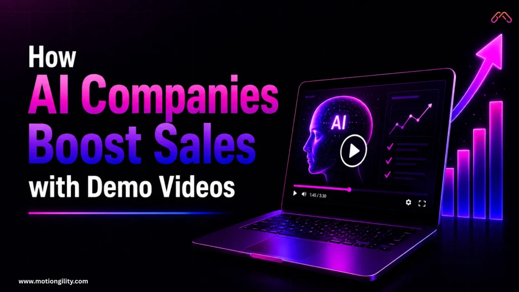 AI company using animated demo videos to showcase software features, engage prospects, and increase sales conversions.