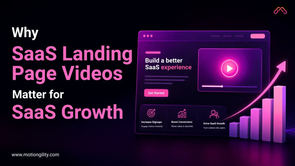 SaaS landing page videos boosting SaaS growth dashboard UI