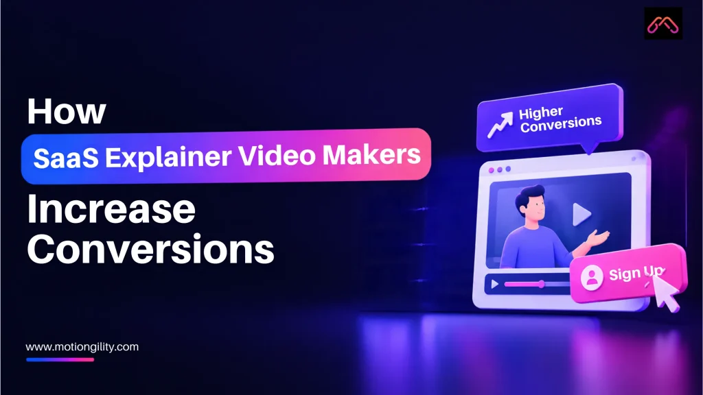 SaaS explainer video boosting conversions with signup UI flow