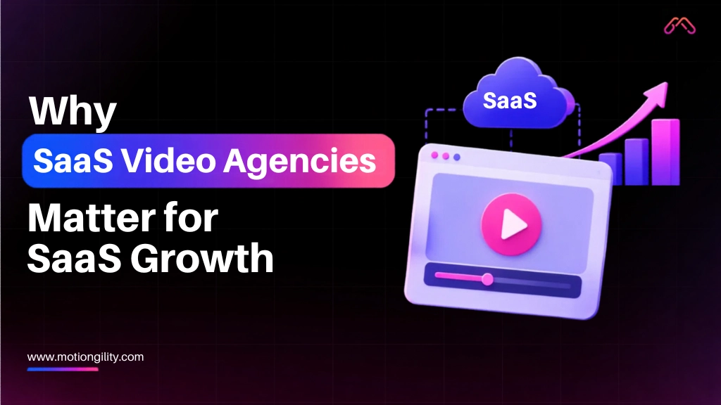 SaaS explainer video increasing conversions with signup and growth visuals