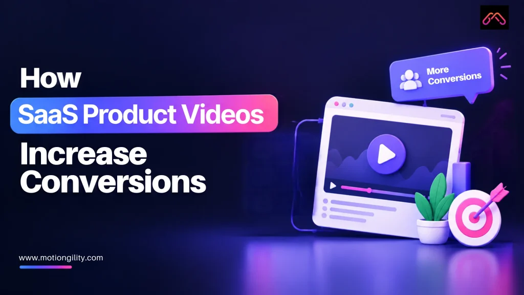 SaaS product video boosting conversions with UI player graphic design!