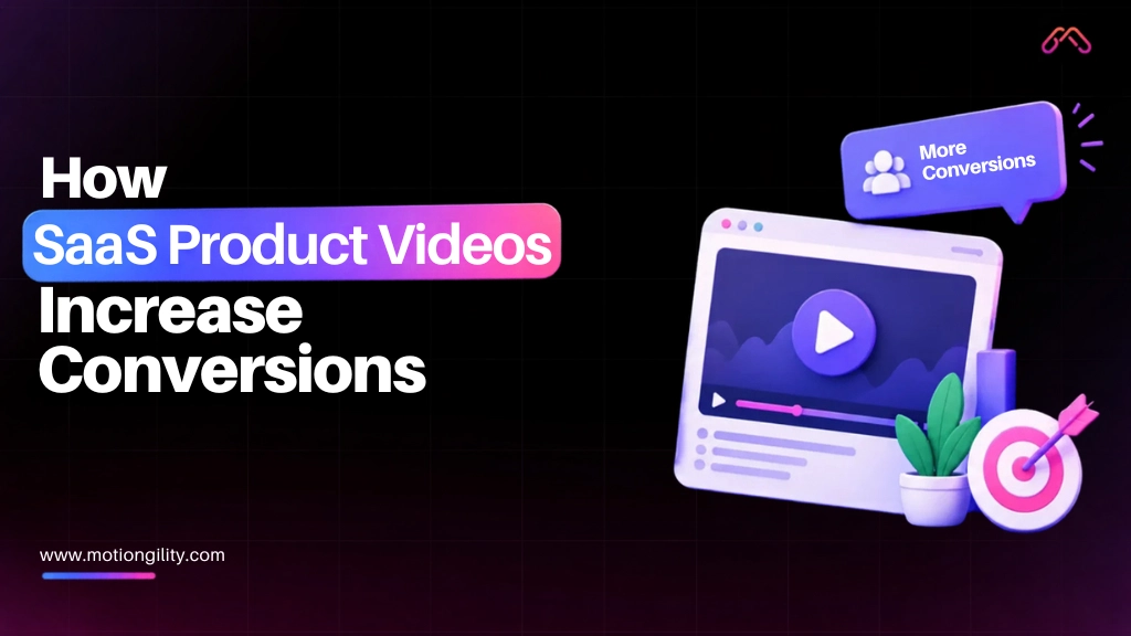 SaaS product video boosting conversions with UI player graphic design!